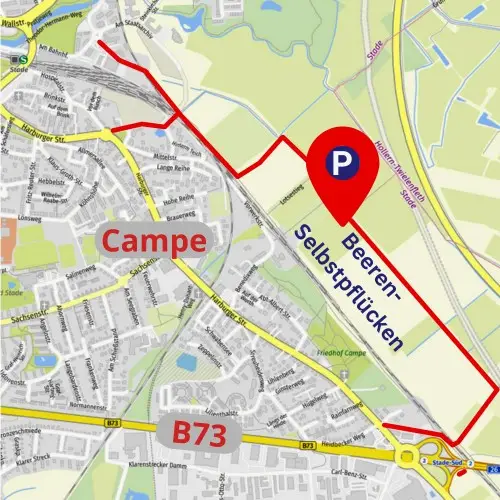 Anfahrt Beeren selbst pflücken Stade